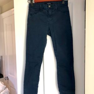 J Brand Luxe Sateen Carbon Blu Super Skinny Jeans